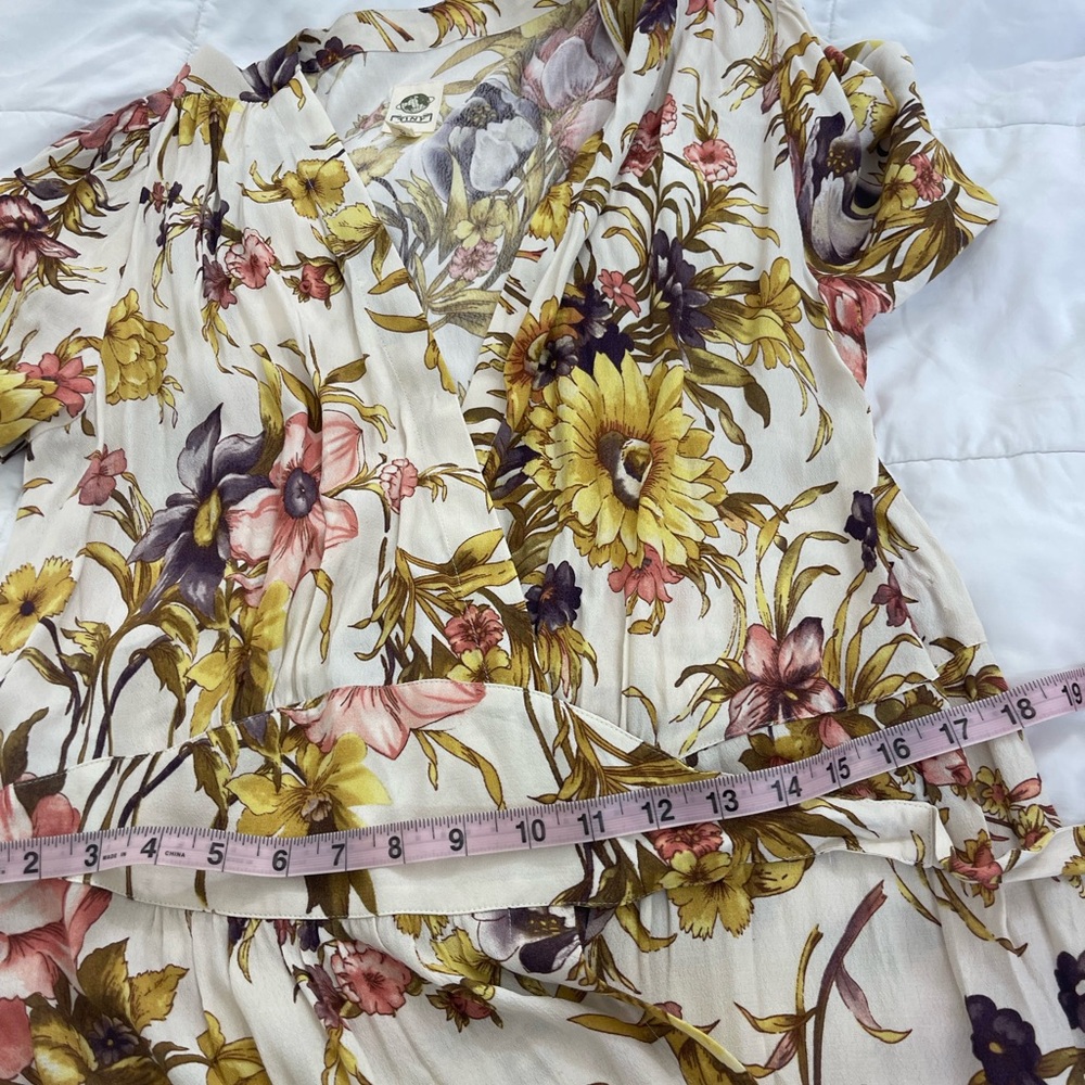 NWT Anthropologie Tiny sunflower wrap dress NWT! - Picture 11 of 13